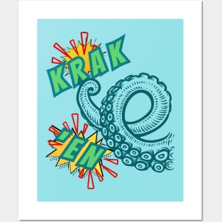 KRAK 'EN! Seattle Squid Hockey Fans Posters and Art